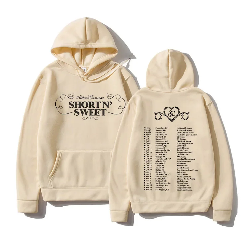 

Sabrina Carpenter Print Hoodies Graphic Clothes Women/men Casual Long Sleeve Short n' Sweet Sweatshirts Band High Quality Hoody