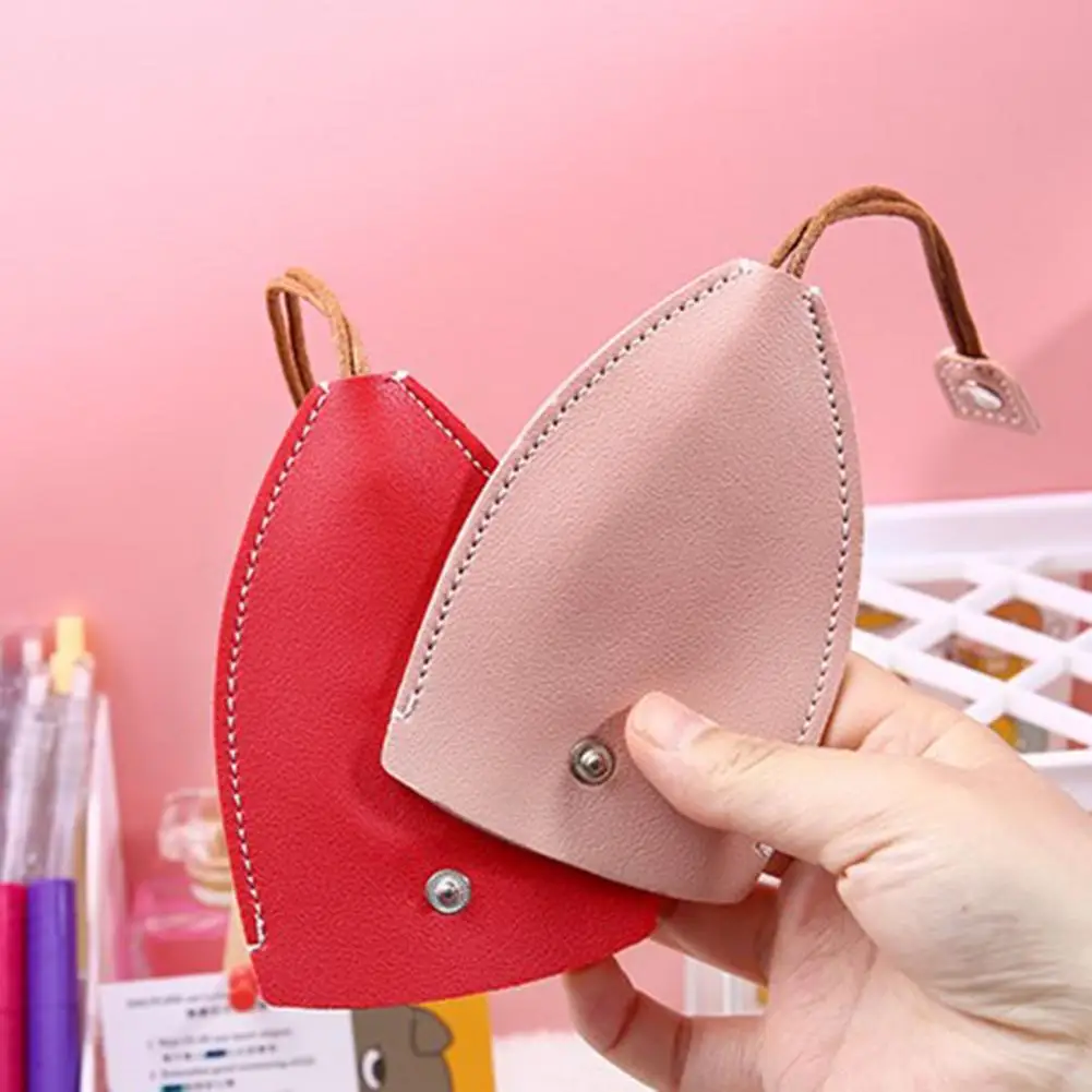 Pull Type Key Bag Case Solid Color Pu Leather Key Wallets Key Bag Organzier Car Key Holder Case Pu Leather Keychain Pouch Bags