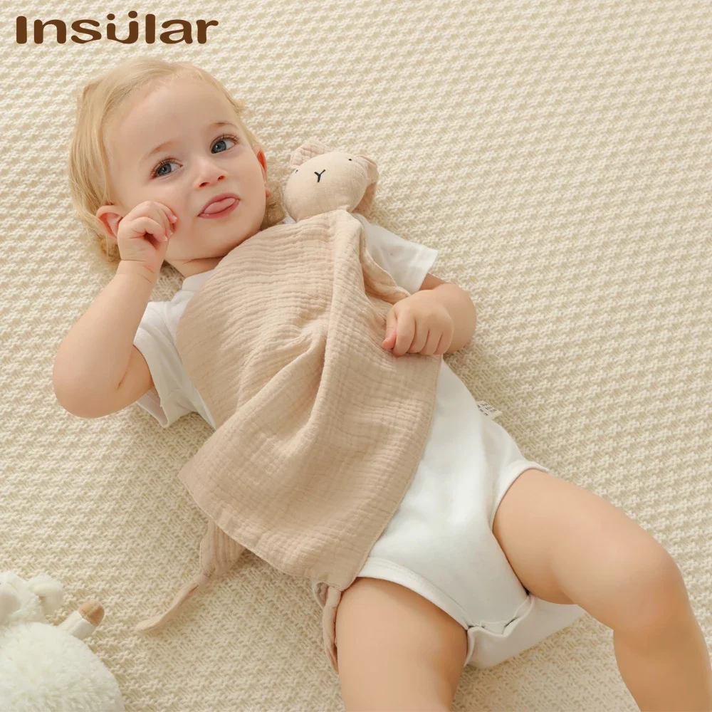 Muslin Soft Baby Soothing Appease Towel Newborn Sleeping Dolls Kids Fashion Sleep Toy Baby Comfort Towel Bibs Bath Towel Blanket