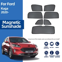 For Ford Kuga Escape 2021 2022 2023 2024 Magnetic Car Sunshade Shield Front Windshield Curtain Rear Side Baby Window Sun Shade