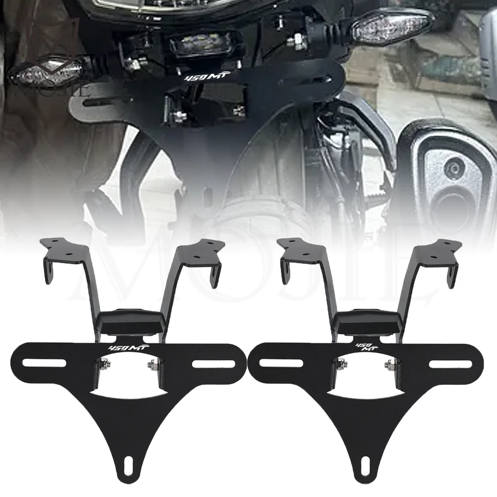 

For CFMOTO CF 450MT Motorcycle License Plate Holder Fender Eliminator Tail Tidy LED Light IBEX 450 MT 450 MT450 2024 2025 2026