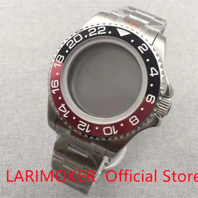 LARIMOKER 43mm Watch Case Sapphire glass  fit NH34 NH35 NH39  ETA2824 PT5000 ST2130 MIYOTA8215 821A 8205 DG MINGZHU Band