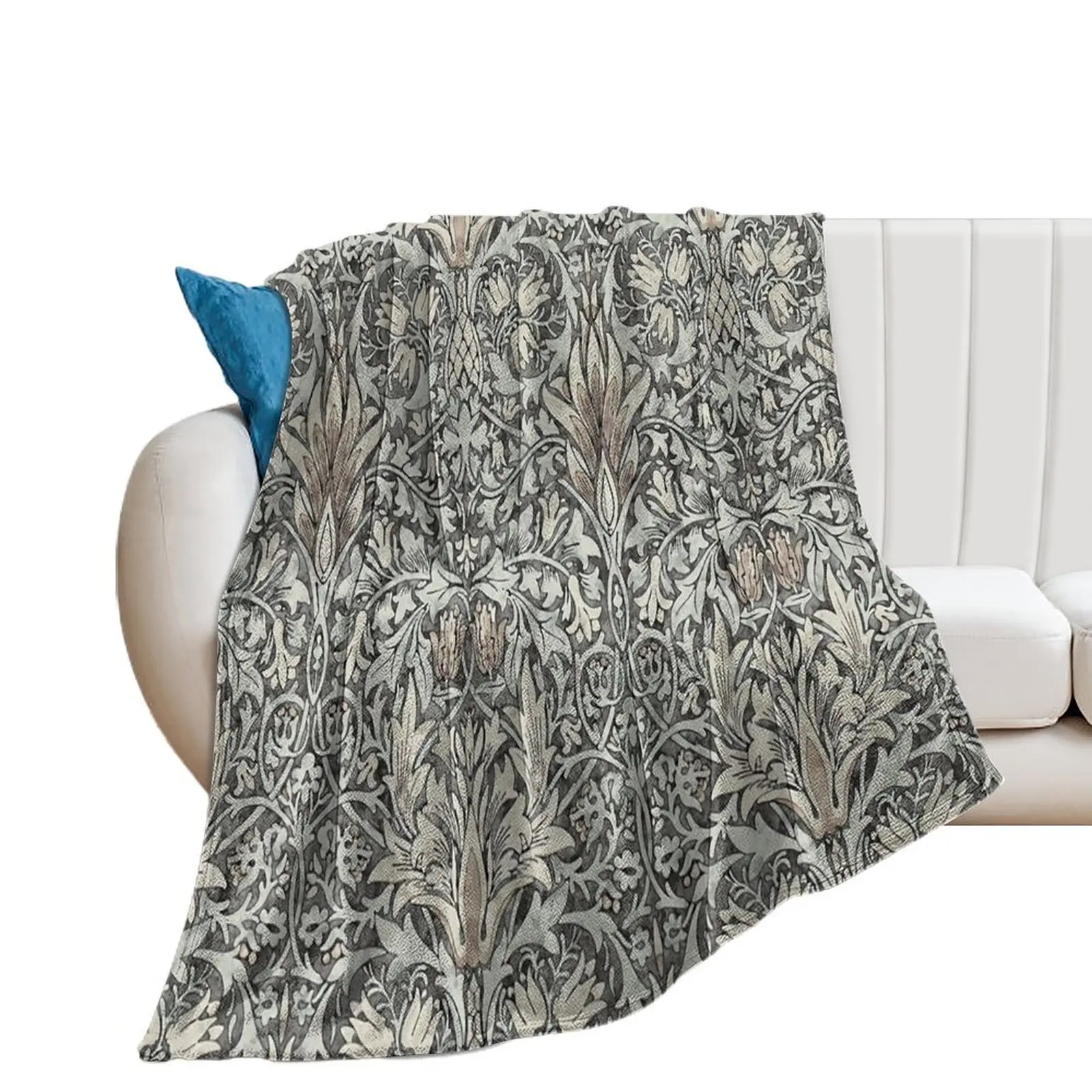 

William Morris Snakeshead (grey) pattern Throw Blanket Sofa Throw blankets ands blankets and throws warm winter Blankets