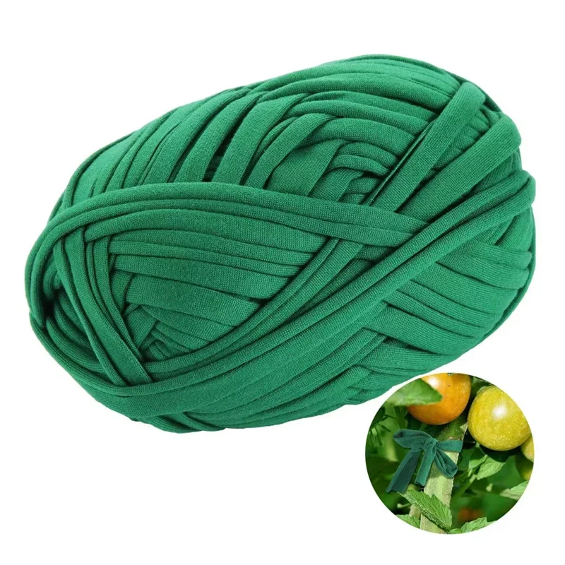 1pc Green Garden Rope Cloth Strip Plant Support Tie Used For Cable Sorting in Garden Offices And Home