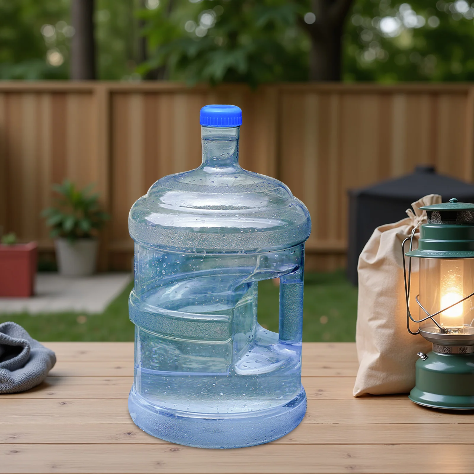 

Camping Bucket 15 Litres Pc Durable Clear Water Container Outdoor Large Capacity Portable Storage Bucket Hiking Sky Blue