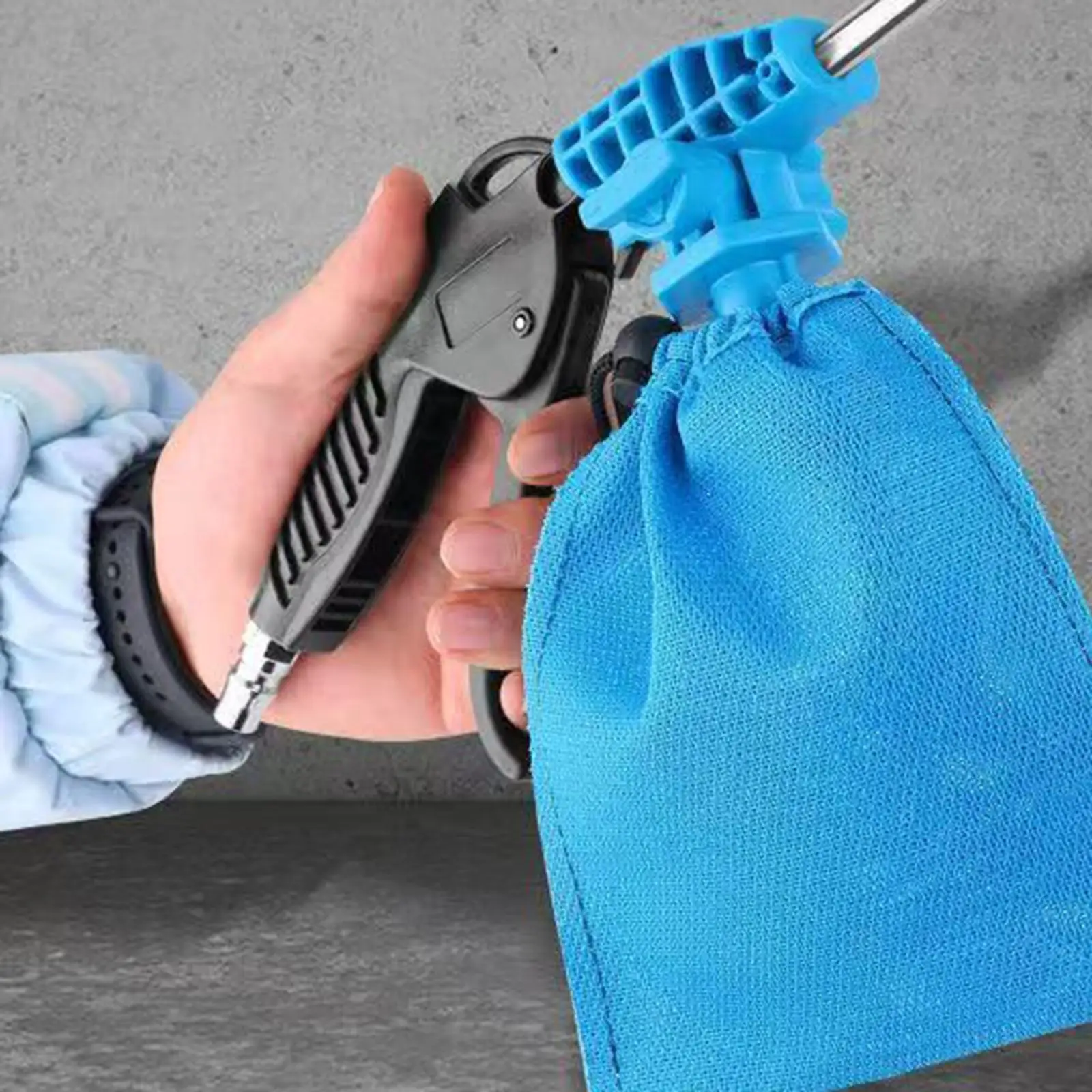 Air Blow Suction Cleaner with Vacuum Bag Multifunctional Dust Blower Suction Kit for Industrial Workspace Machinery Auto