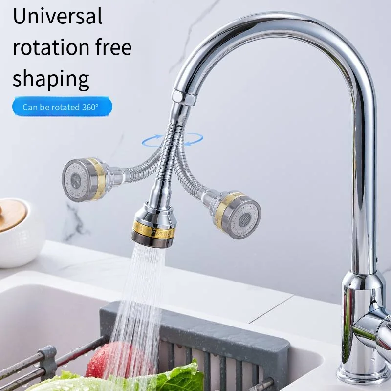 Faucet anti-splash half copper universal extension kitchen extension shower bubbler pressurized filter nozzle