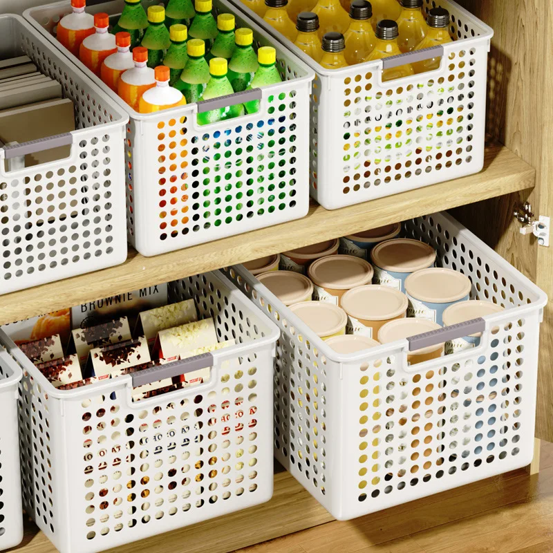 Verschiedene Aufbewahrungsbox, Haushaltssnacks, Spielzeug, Aufbewahrungskorb aus Kunststoff, Schreibtisch im Schlafsaal, Buch-Organisationsbox