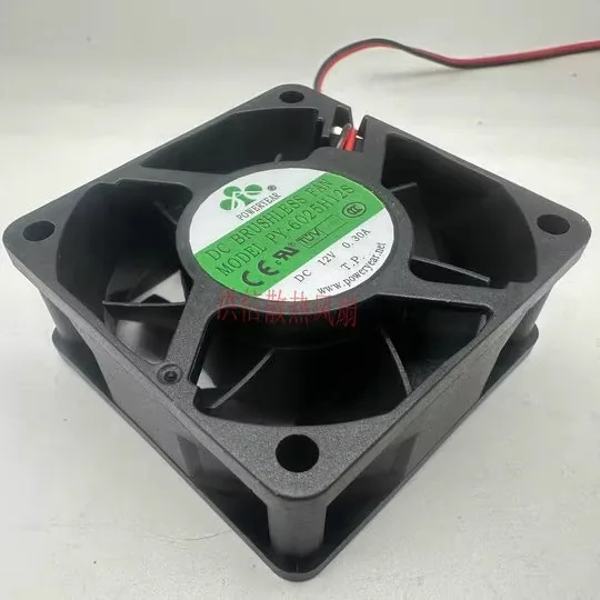

PY-6025H12S DC 12V 0.30A 60x60x25mm 2-Wire 60mm Cooling Fan