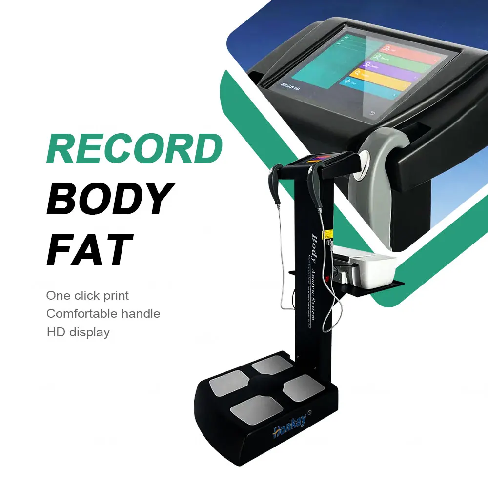 Health Gadgets Body Composition Analyzer Body Fat Analsis Machine with Printer Human Body Elements Analsis Device for Gym Use