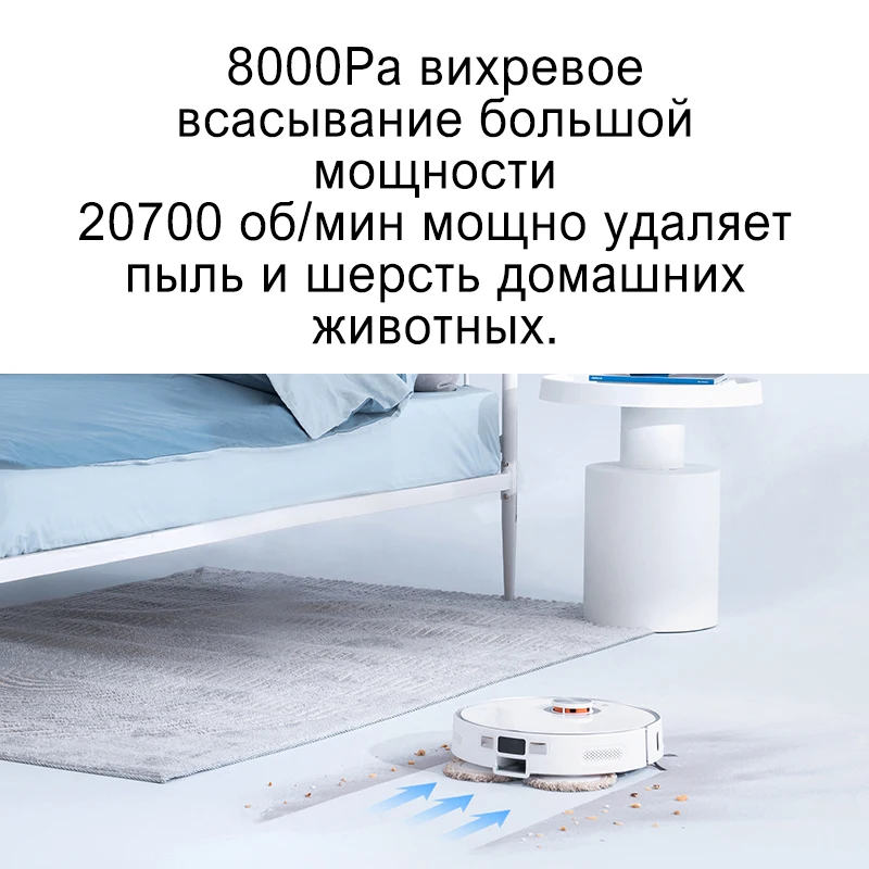 XIAOMI LYDSTO Omni самоочистка все в одном пылесос робот W2 Edge 8000Pa 60 ℃ сушка горячим воздухом приложение MIHOME умная база