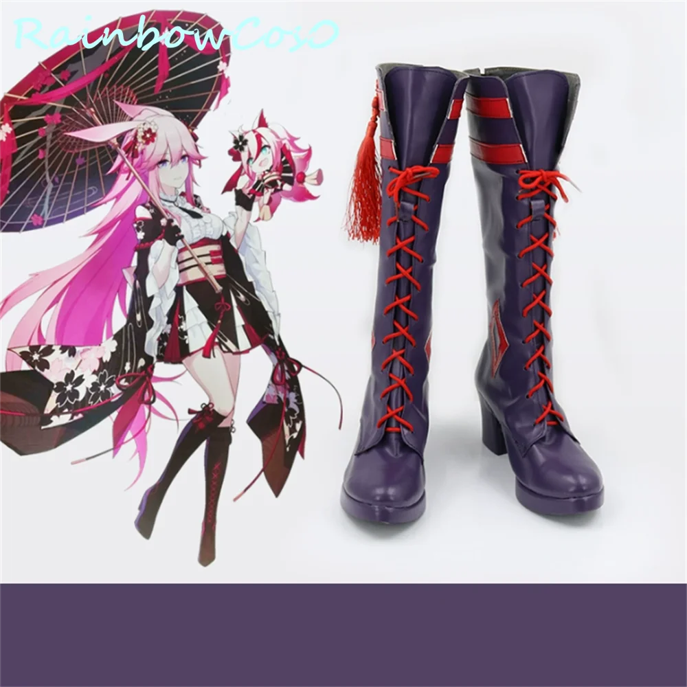 

Honkai Impact Yae Cosplay Shoes Boots Game Anime Party Halloween Chritmas RainbowCos0 W3084