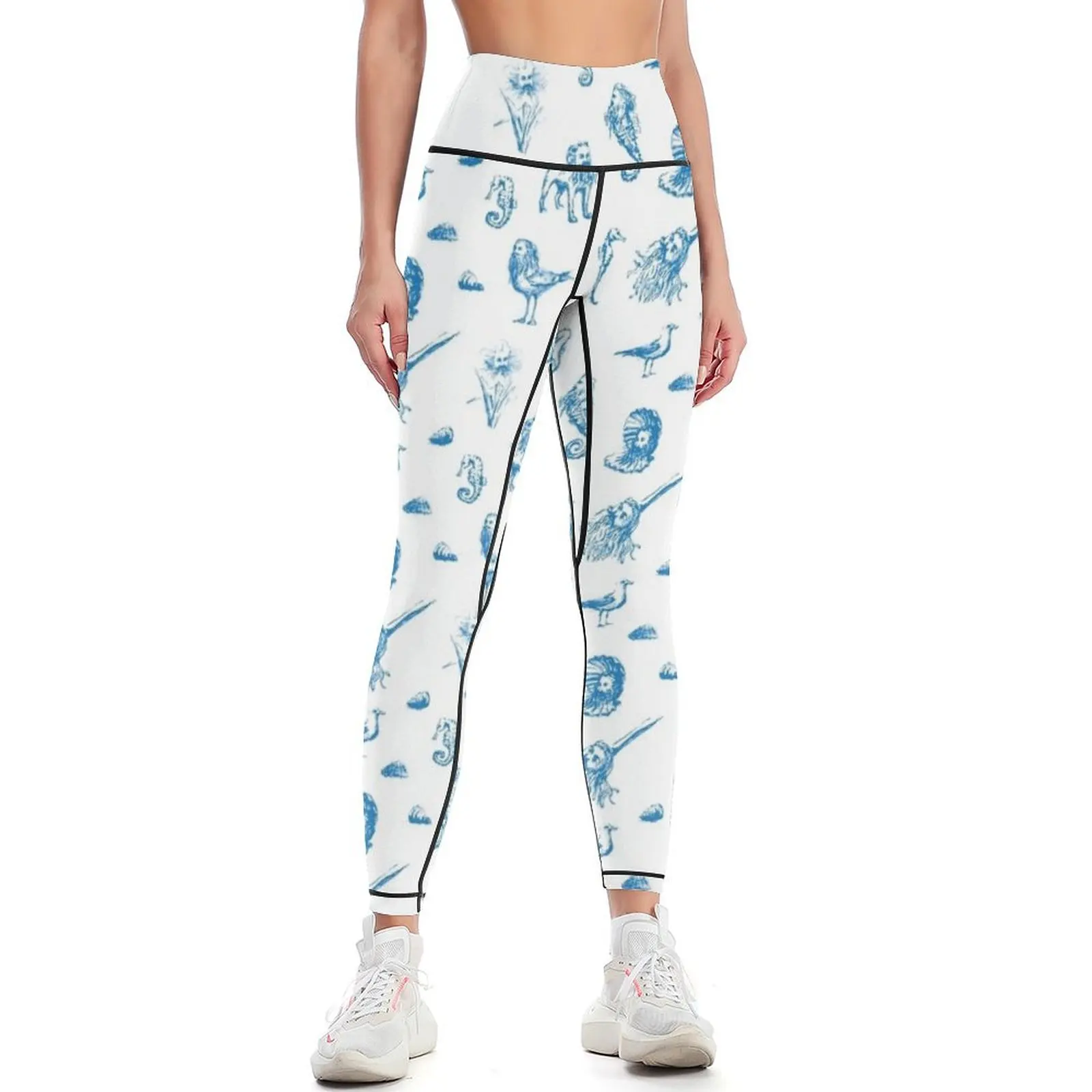

Rent-Free Blackbeard Sketches - blue Leggings Pants sport harem pants workout clothes for legings for fitness Womens Leggings