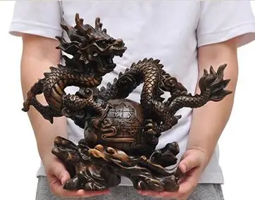 head Loong Put on a good show to attract money Zodiac Dragon Desk in Town House Living room decorations Arts Crafts handicraft H