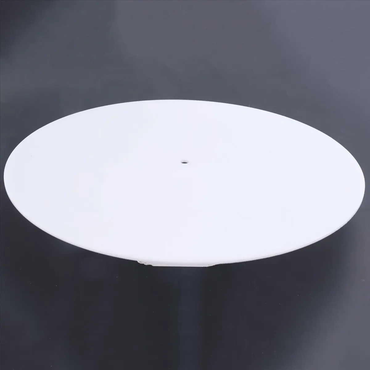 T28C 300mmx3mm Acrylic Turntable Mat for Phonograph Turntable Vinyl Anti-Static LP Mat Record Pad for Disc Player, White