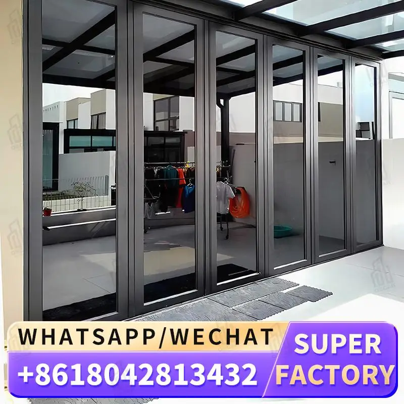 

Customizable High Functioning Foldable Windows Door for European Commercial Spaces Factory Made Windows Foldable door