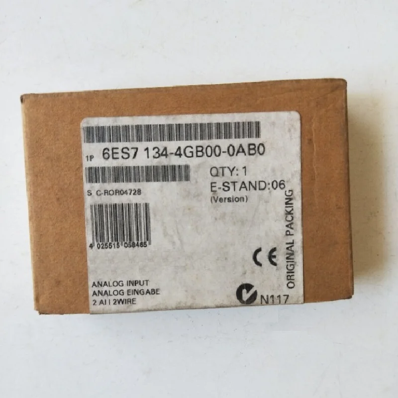 Módulo de entrada analógico na caixa, novo, 6ES7 134-4GB00-0AB0