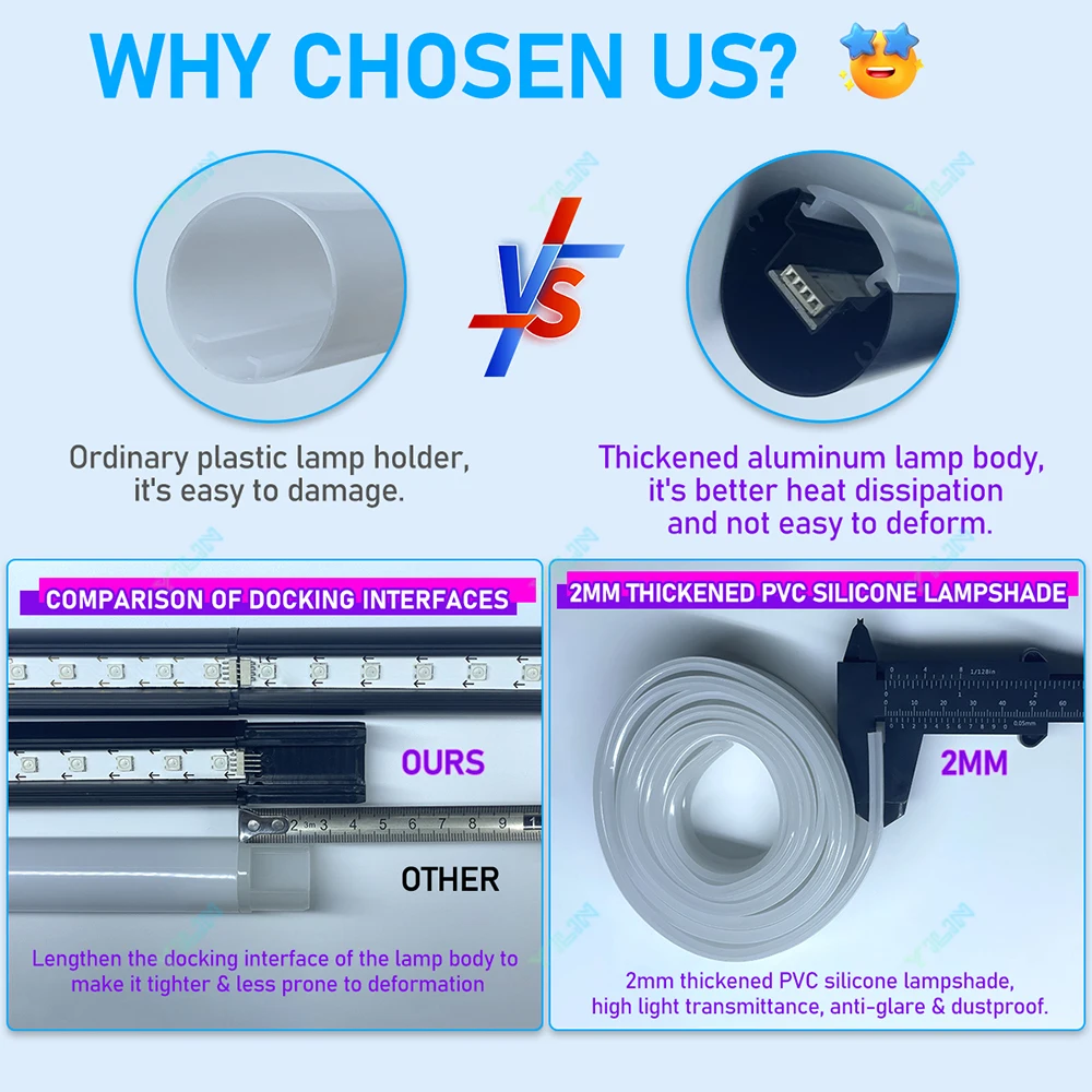 عززت مصباح الجسم 165 سنتيمتر الذكية RGB LED مصباح أرضي مع مصباح غروب الشمس APP التحكم الموسيقى مزامنة اللون تغيير ضوء المزاج الدائم #2