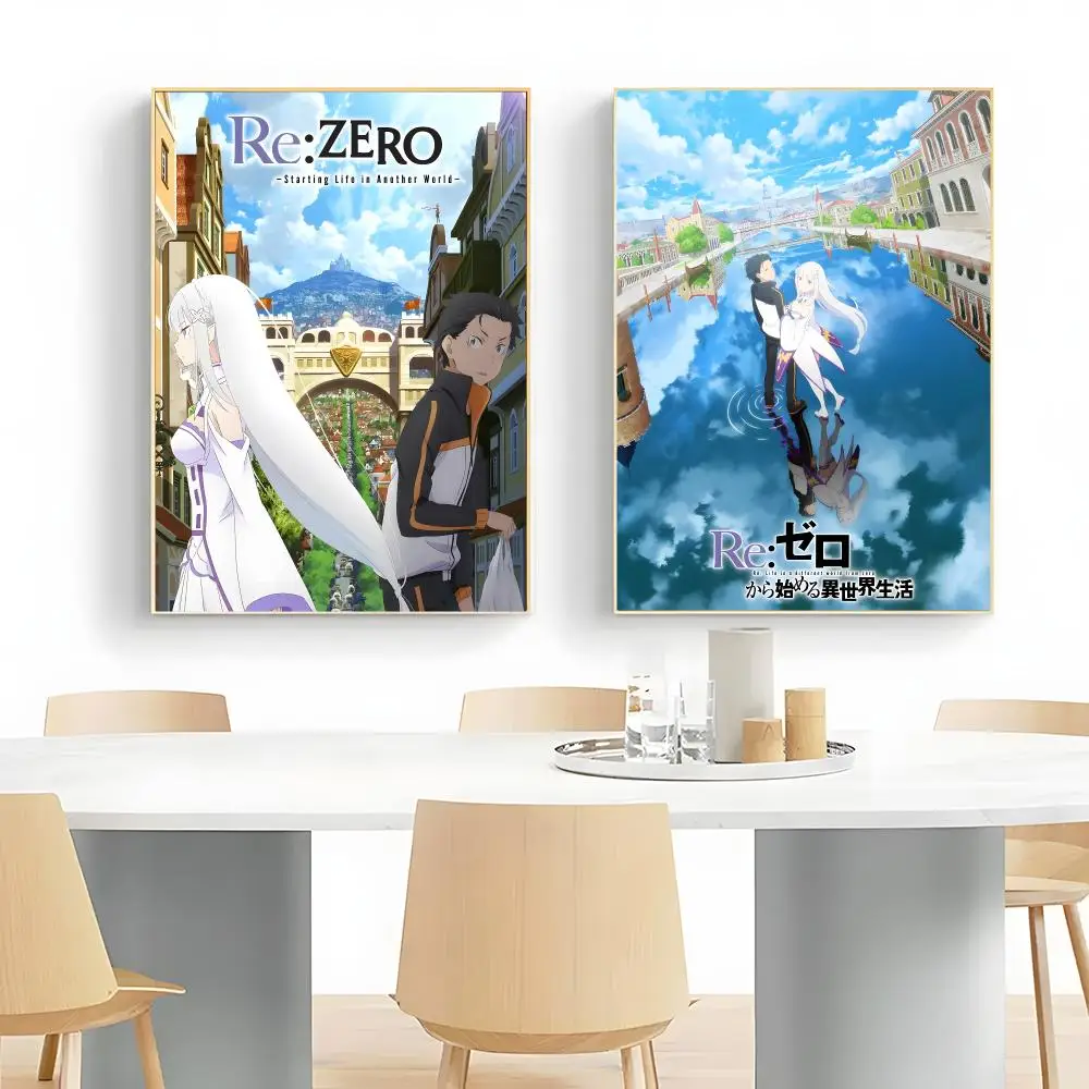 Fantasy Anime R-Re Life in a different world from zero Poster Wall Art Print Decorative Mural Home Decor Gift Unframed