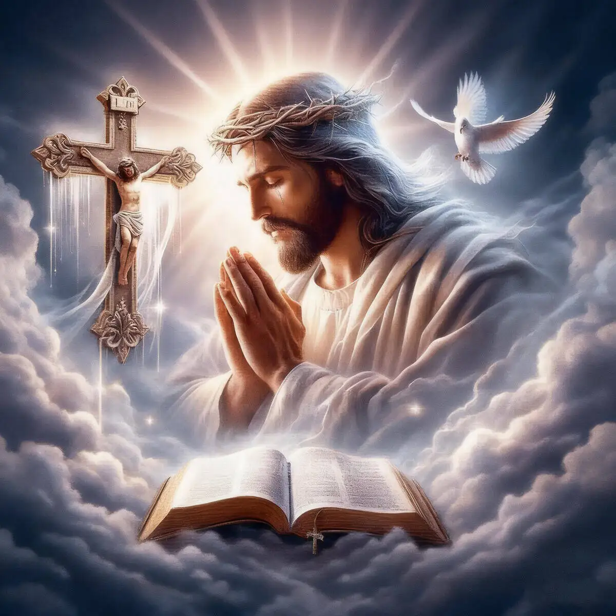 Full Round Drill Diamond Painting Jesus Christian Diamond Mosaic Portrait Religion Art Decorative Paintings