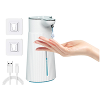 A08F-Automatic Soap Dispenser Wall-Mounted Liquid Smart Washing Hand Machine 400Ml Touchless Liquid Drop Soap Dispensers