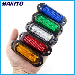 10pcs 12V 24V 4 LED Side Marker Lights Waterproof Clearance Lamps Indicator Lamp Signal Light Truck Trailer Van Pickup Boat