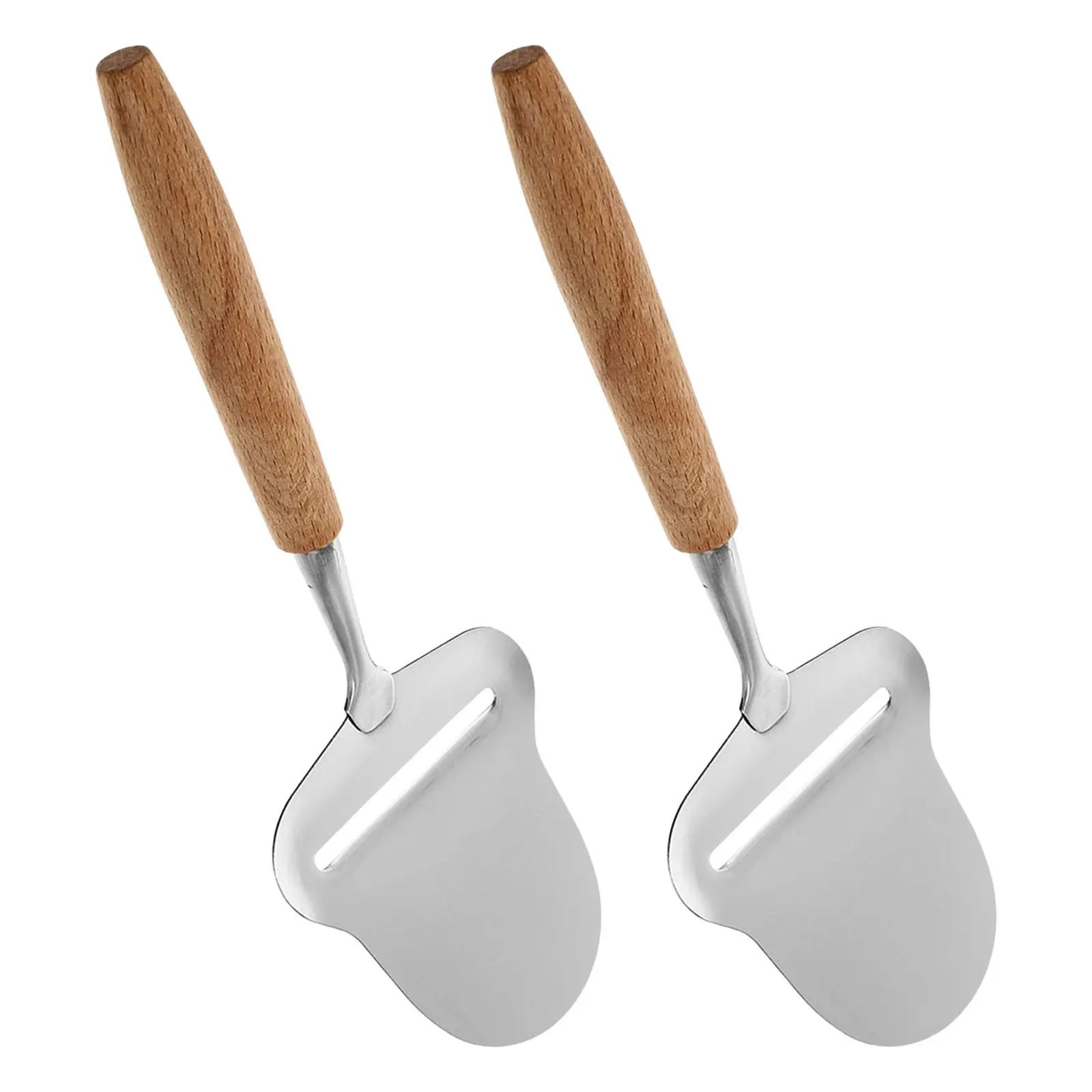 

2pcs Creative Cheese Grater Stainless Steel Wood Handle Non-Slip Kitchen Prep Tool For Cheese Chocolate Zesting Baking Cooking