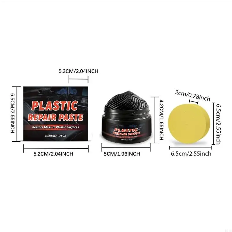 مجموعة إسفنجة تلميع داخلية للسيارة تعمل على إصلاح أضرار أشعة الشمس على المطاط البلاستيكي وتمنع المشكلات المستقبلية، رائعة للركاب #6