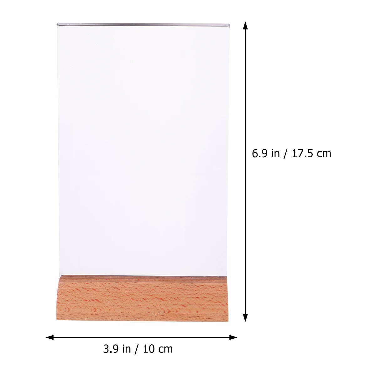 

Acrylic Sign Holder Clear Table Menu Holder Restaurant Display Stand for Advertisements Price Lists Wedding Decor Frame
