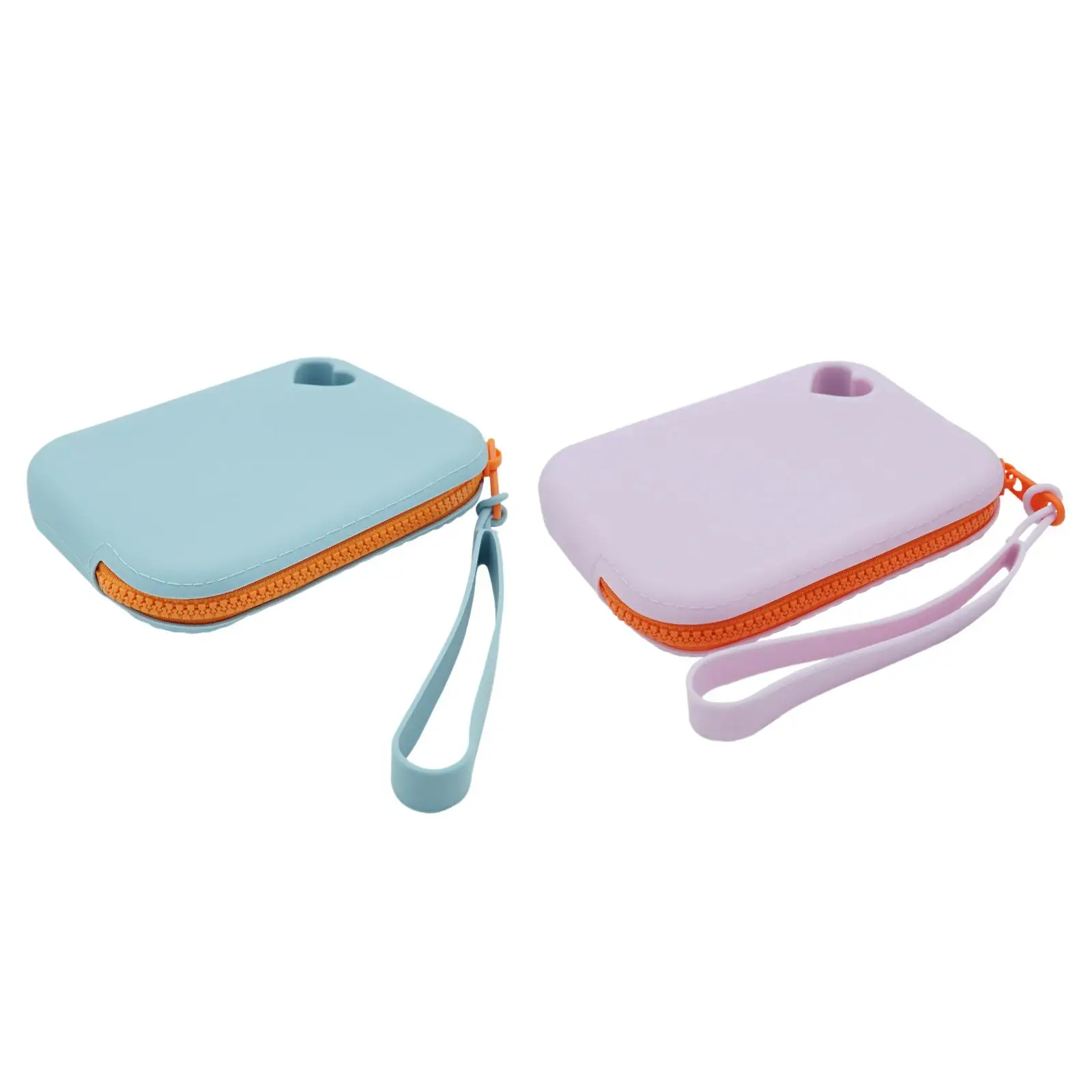 Small Makeup Bag Practical Jewelry Bag 12x9x2.5cm Travel Toiletry Bag for USB Cable Earbuds Credit Card Headphones Eyeglasses