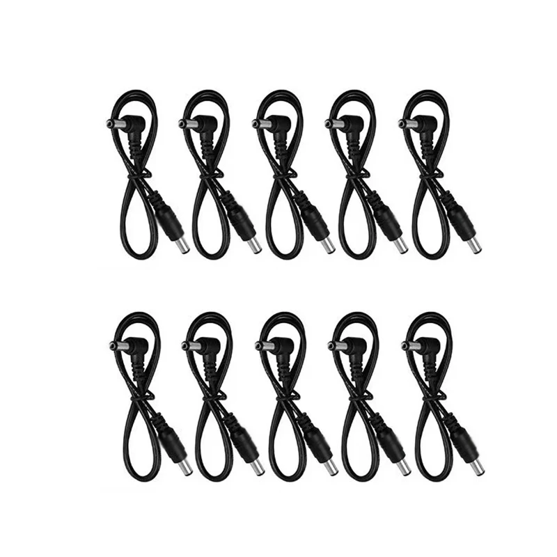 Guitar Effect Pedal Power Cord DC 5.5 x 2.1mm Cable Electric Guitar Accessories Length 60CM 24AWG