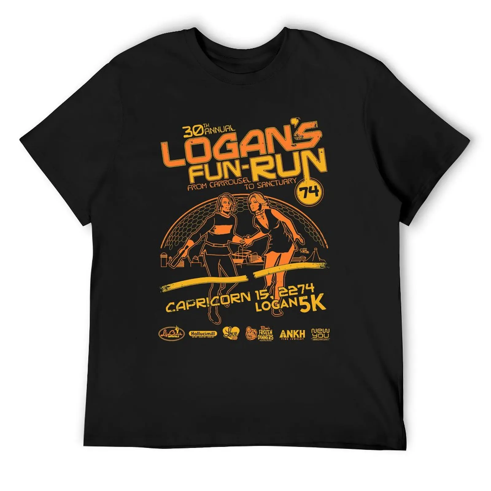 

Logan&x27;s Fun-Run T-Shirt quick drying funny costumes T-shirts man Funny t-shirt t shirts men