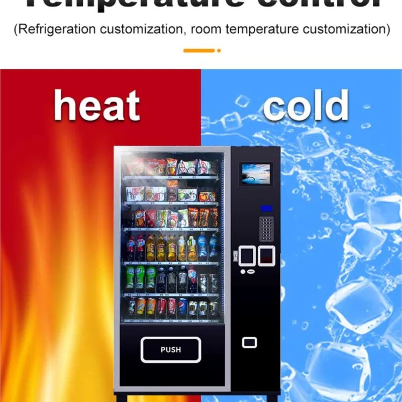 

Multifunction Commercial Combo Hot And Cold Food Vending Machine Snack And Drink Water Vending Machines For Sale