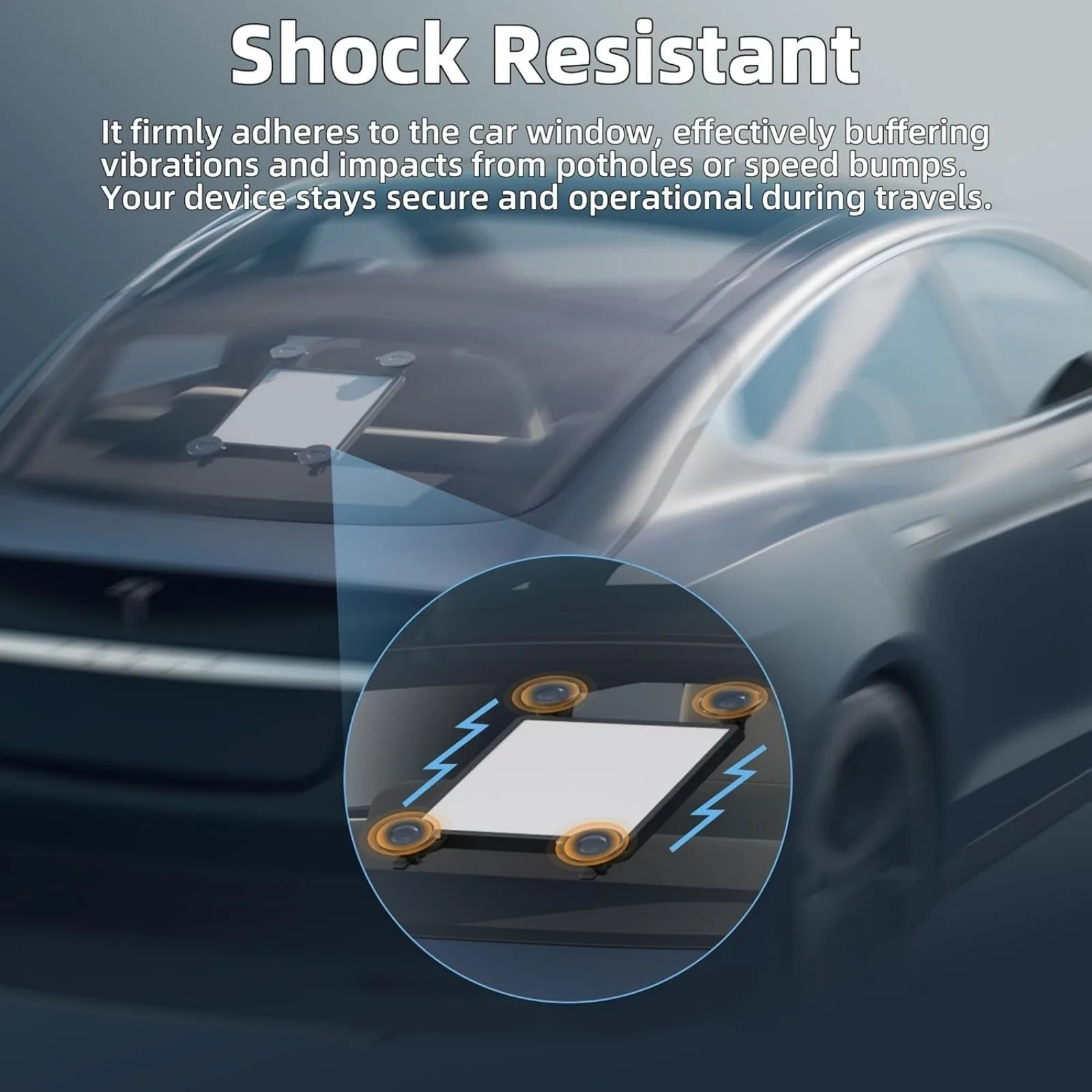 Starlink Mini Car Mount Silicone Suction Case Holder for Car Windshield No-Drill