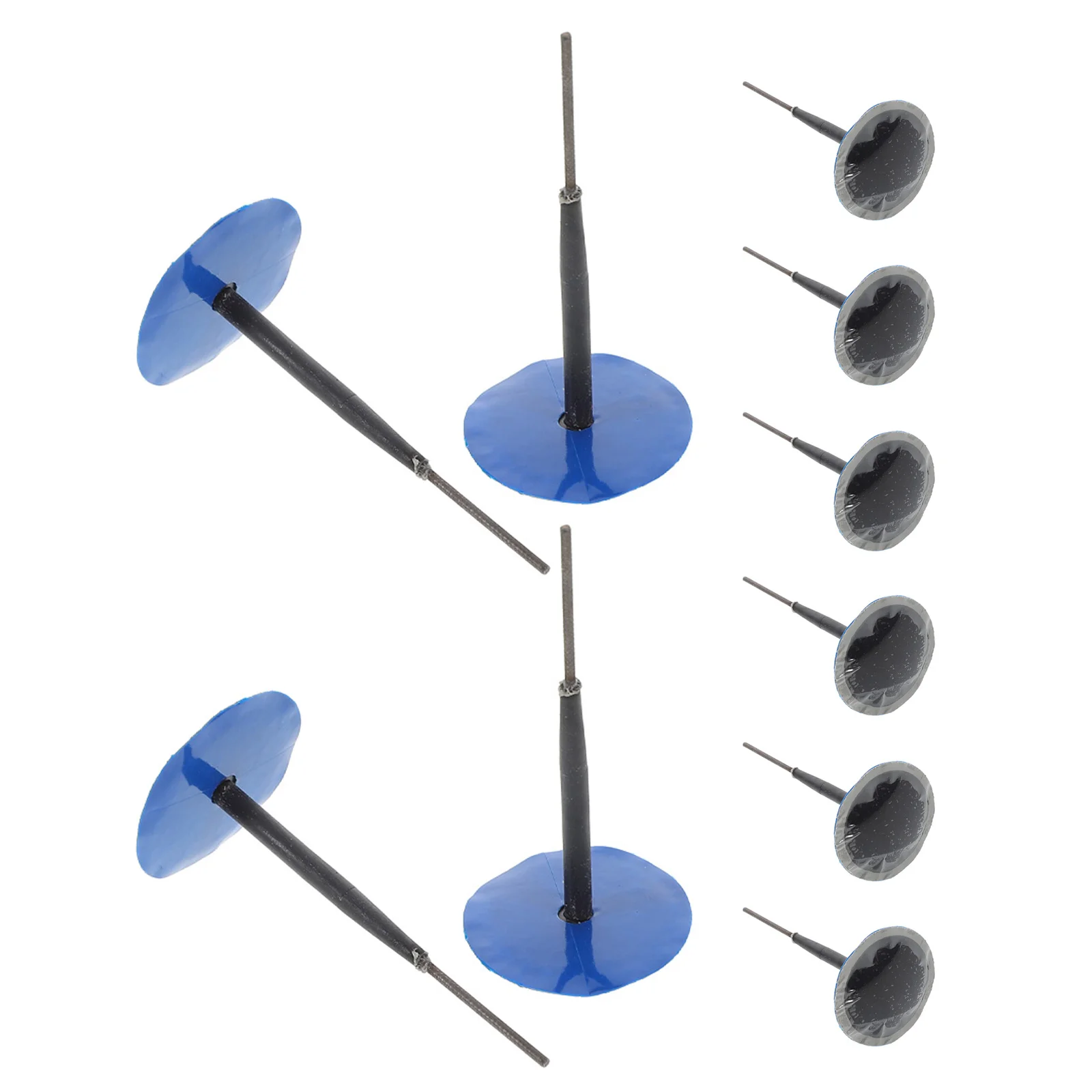 

10Pcs Mushroom Tire Repair Nail Kit Self-Tapping Steel Needle Rubber Plug Tool for Car Motorcycle Truck Tractor