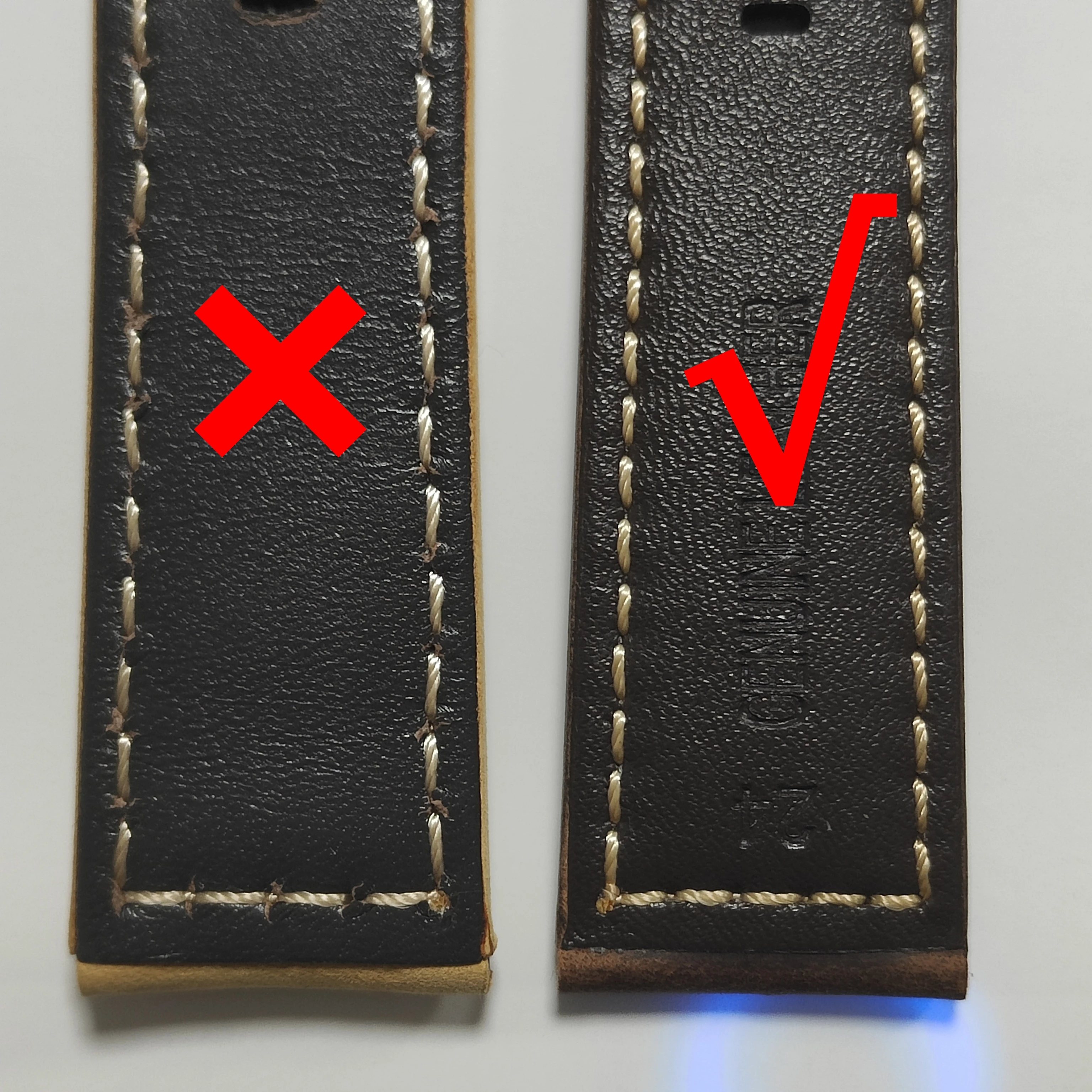 20mm 22mm 24mm 26mm Cow Leather High-Quality Watchband For Panerai Garmin Samsung Huawei Watch Strap Band Bracelet Wristband