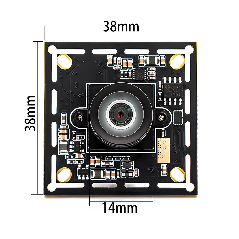 2592*1944 وحدة كاميرا بمنفذ USB مصراع عالمي 50FPS لوحة كاميرا الحركة عالية الإطار مع عدم وجود عدسة تشويه التوصيل اللعب التدريس المباشر