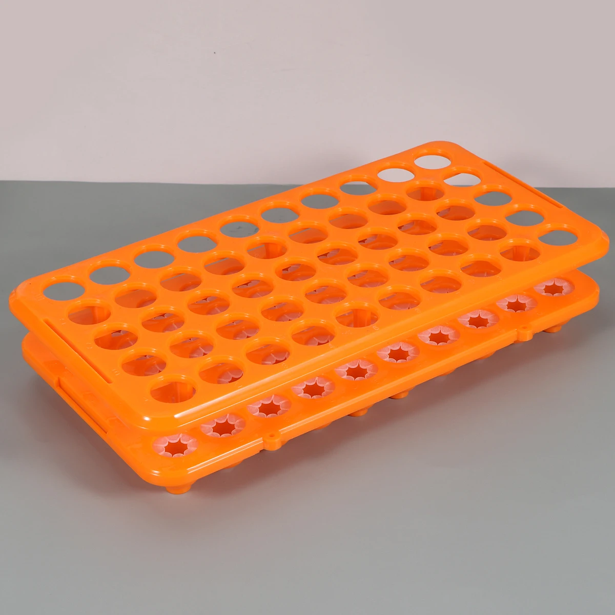 

1pcs Test Tube Rack 10-18Mm 0-15Ml Orange Acid Alkali Resistant Laboratory Holder For Blood Collection