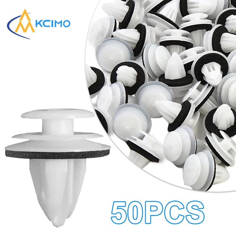 

50Pcs Auto Bumper Mudguard Automotive Fastener Clip Universal Car Interior Door Panel Card Trim Fastener Clips Car Accessories
