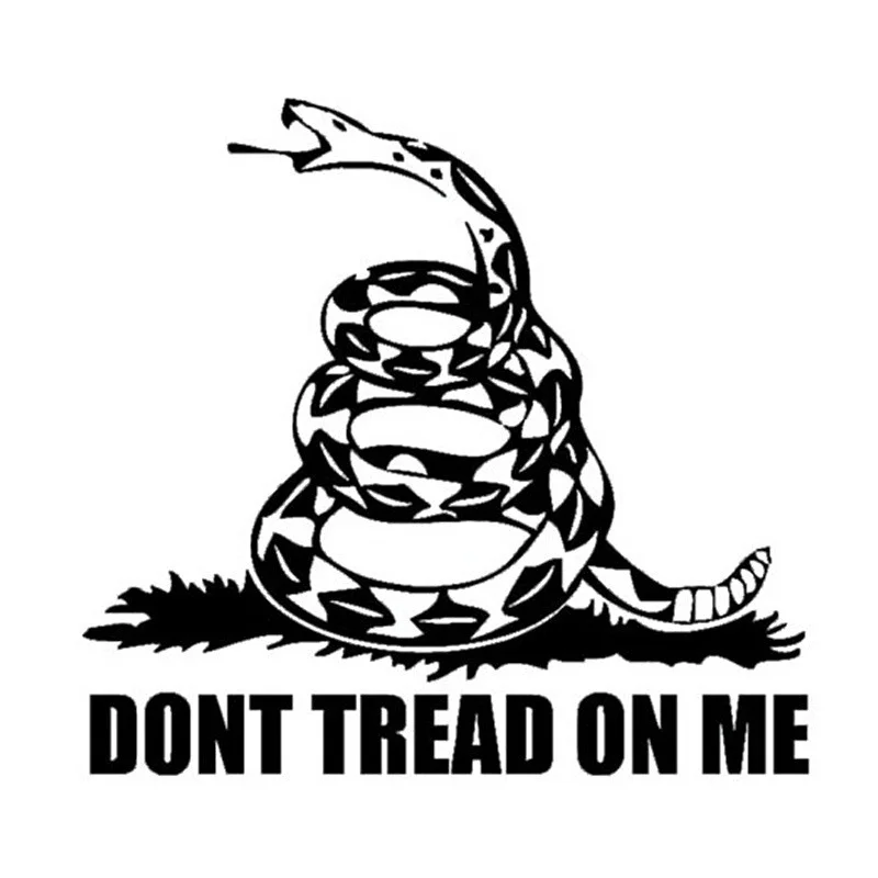 

DONT TREAD ON ME Snake Waterproof Car Stickers Car Styling Decals Motorcycle Accessories Black/Silver