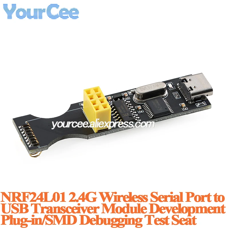 NRF24L01+PA+LNA NRF24L01 Mini 2.4GHz RF Wireless Module Power Enhanced Receiver Transceiver Board USB WIFI serial port module