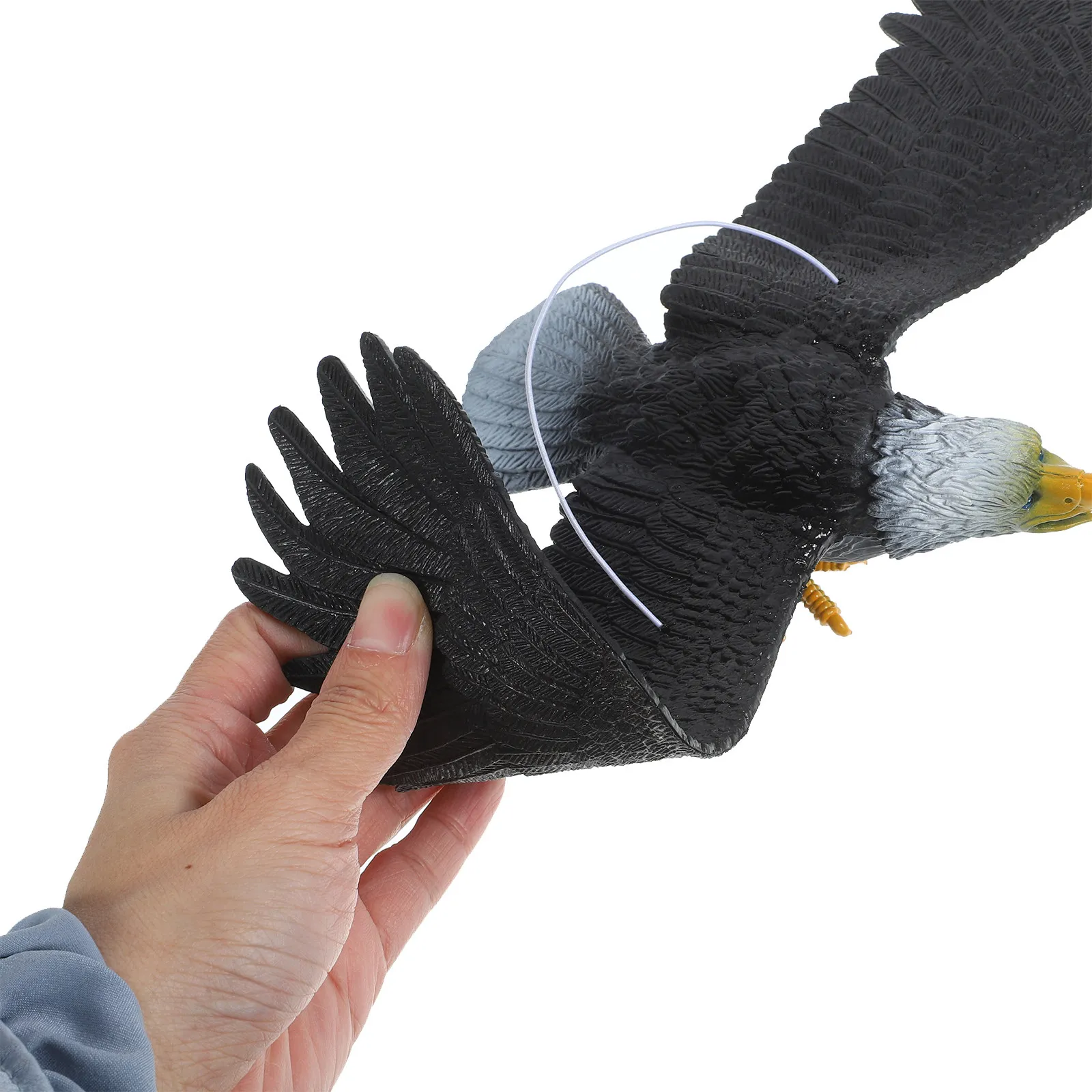 

Outdoor Plastic Eagle Hanging Bird Decor Rotating for Garden Yard Balcony Patio Porch Lawn Tree Eagle Deterrent