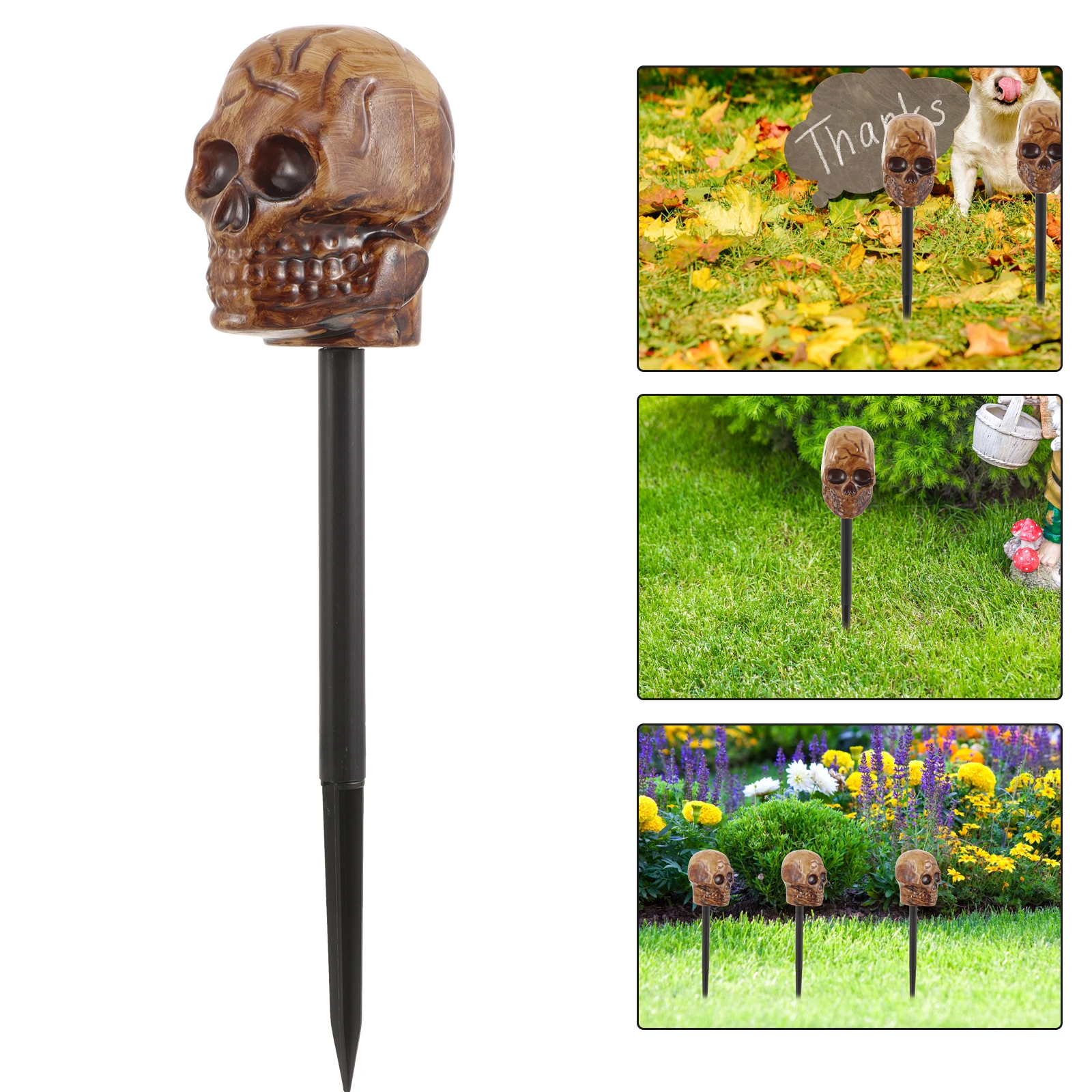 

5pcs Skull Decorative Hanging Accessories Durable ABS Materials Halloween Lamp Perfect for Garden Gadgets Car Gothic Interior