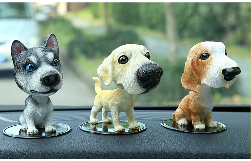 Nette Schütteln Kopf Harz Hund Welpen Figuren Auto Ornamente Automobil Innen Dashboard Spielzeug Von Einrichtungs Dekoration Geschenke – Detail 3