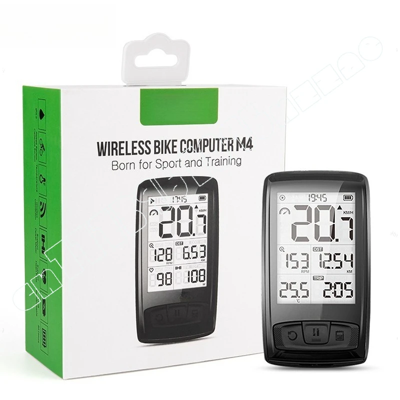 

Bicycle Code Meter Bluetooth Wireless Road Bike Speedometer Odometer Backlight Waterproof M4 Cycling Supplies