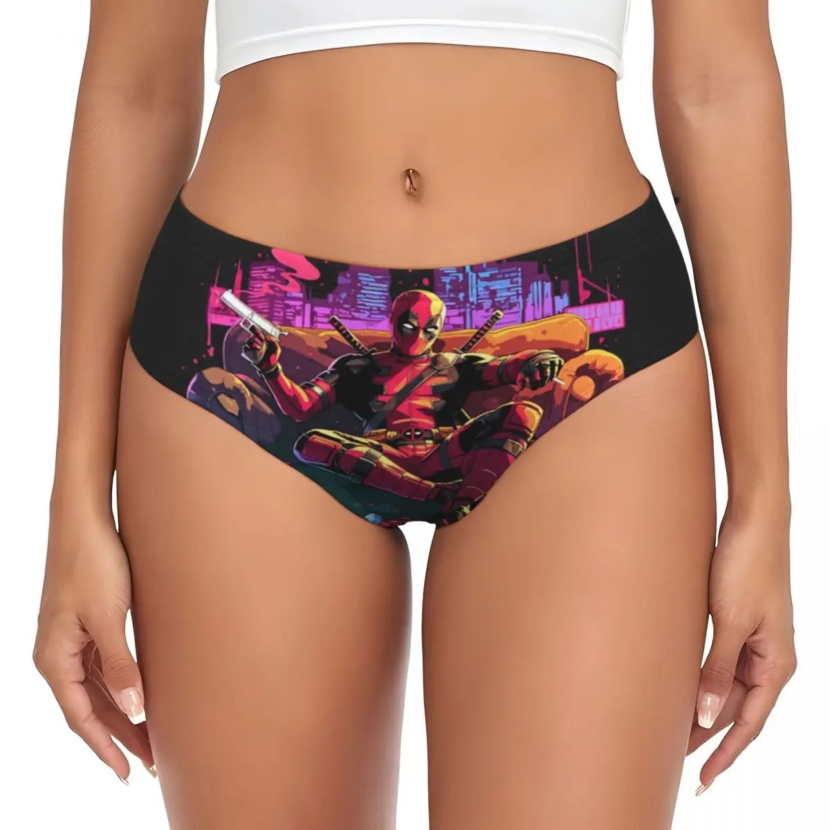 Custom Deadpool Movies Brief Panties Women Comfort Underwear