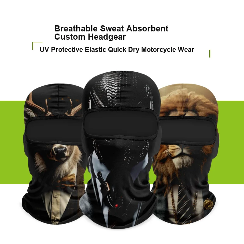 Sun Protection Head Gaiter Digital Printed Breathable Face Neck Cover for Summer Mountaineering Outdoor Cycling Motorcycle