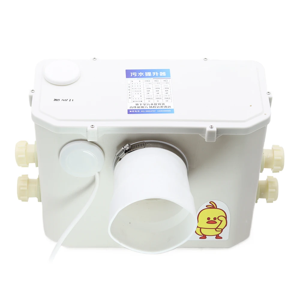 

220V Toilet Water Elevator Basement Lift Pump Sewage Pump Macerator Pump Waste Water Toilet System with Two Sewage Hole