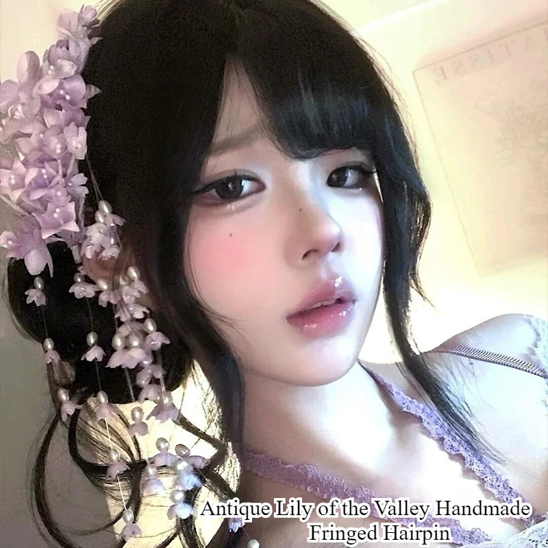 

Антикварная заколка для волос с бахромой ручной работы в стиле Мори, темпераментные аксессуары для волос, 도매 Льготы