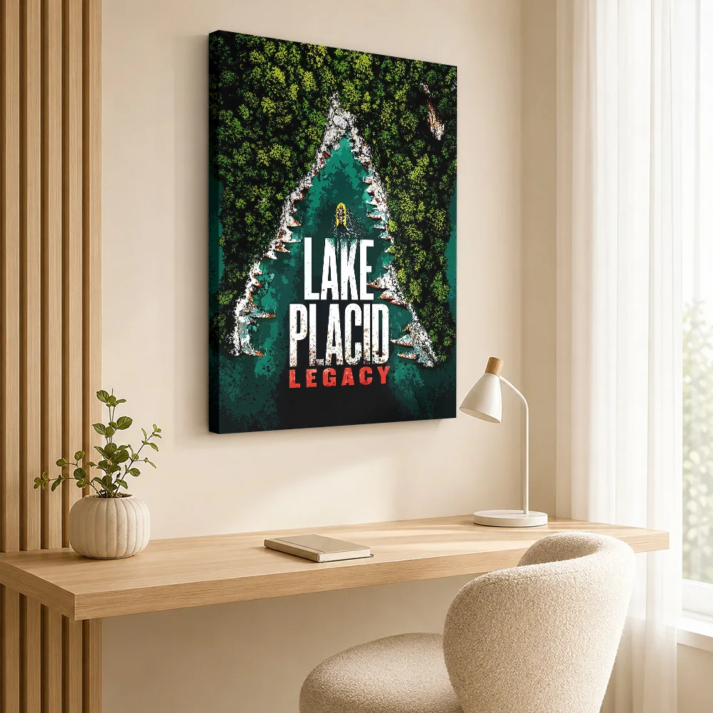 Lake Placid Legacy Movie Framed Canvas Print Poster Custom Photo Vintage Movie Canvas Wall Art for Bedroom Decor Ready to Hang